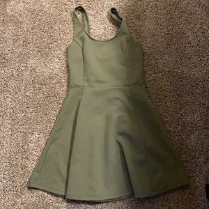 Green H&M skater dress